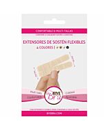 Byebra extensores de contorno flexibles 2 ganchos nude 4uds