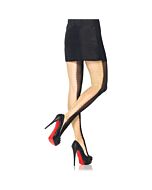 Leg Avenue calcinha rede industrial dupla tom de amarelo e preto