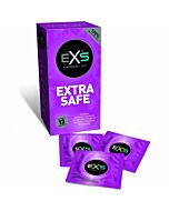 Exs extra safe - preservativo natural - embalagem de 12