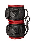 Saffron cuffs - esposas cuero - roja