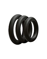 Kit Triplo Anel Preto