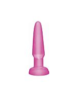 plugue anal Basix gelatina mini-rosa 9 cm