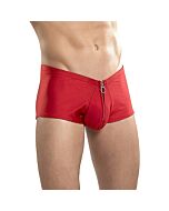 boxer poder masculino com zipper vermelho
