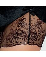 Paixão brida chemise & tanga negro s / m