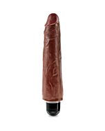 King cock 22,9cm vibrador stiffy marrón