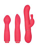 Vibradores em trio dinâmico de toque