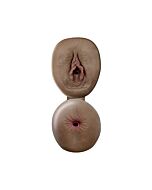 Cybersking ânus preta fresca e masturbador vaginal