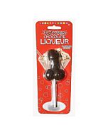 Chocolate cocktail sucker