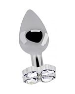 Lucky diamond plug 9,5cm - plata