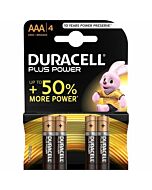 Duracell plus power pila alcalina aaa lr03 blister*4
