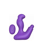 Max 20 masajeador dildo unisex con control remoto morado