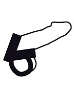 Darkness anillo de piel para pene y testiculos