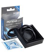 Potenz duo anillos pene mediano - negro