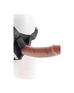 Arnés con pene realístico 23cm - mulato