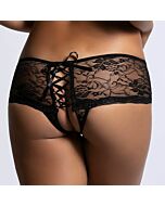 Rainha lingerie calcinha de renda floral volta fenda s / m