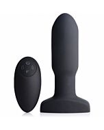 10x plug anal inflável + silicone com vibrador