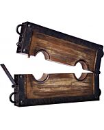 Amarre de madera para muñecas