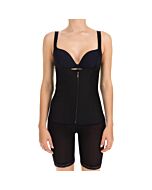 Corset látex shape culotte negro