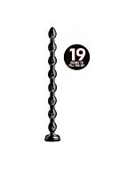 Beaded hose dildo 58x7,6cm - negro
