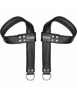 Suporte de suspensão em couro para mãos e pés - preto