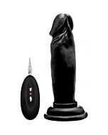 Rock real 007 100 vibrador preto 15 centímetros realistico