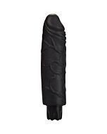 Vibrador toque realista tamanho normal efectivo preto