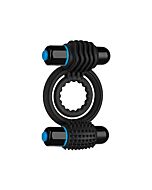 duplo anel Optimale para pénis preto