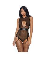 Your personal teddy with garter straps negro
