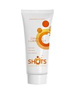 água Shotslube laranja lubrificante à base de sabor 100ml