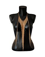 Body chain multicapa triángulo dorado