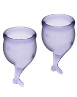 Satisfyer feel kit seguro copa lila menstrual 15 + 20ml