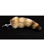 Plugue prateado com cauda - l