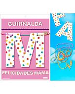 Guirnalda felicidades mama (cartulina 220gr)