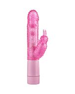 vibrador coelho ou coelho desenfreado com bolinhas cor de rosa