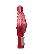 Vibrador rampante burbujas con rotación - rojo