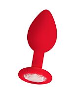 plugue regular diamante vermelho