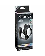 anel duro potenciador Fantasia c-ring rocha com plug anal