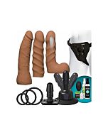Kit dual density ultraskyn vibrador para principiantes - caramelo