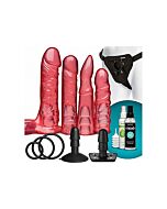 Kit crystal jellies con vibrador control remoto - rosa