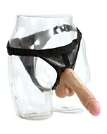 Vac-u-lock arnes con pene realistico 21,5 cm