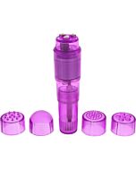Estimulador com cabeças intercambiáveis roxo