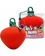 esponja de banho em forma de morango com Vibrador