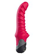 Semirealistic silicone vibrador Fun Red Fábrica