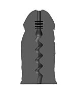 Masturbador All Black E-Boy 17 cm - Textura Interior - Envio Discreto.