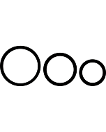 Ohmama - Conjunto de 3 Anéis de Silicone Preto