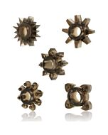 Ohmama - conjunto de 5 anéis de silicone para testículos e pênis