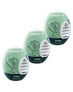 Satisfyer - 3 Ovos Masturbadores Riffle | Textura Flexível Hydro-Active