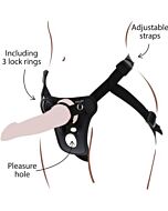 Get Real - Arnês de Prazer Strap-On Preto