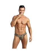 Anais Men Mercury Tanga S - Lycra macia com estampa animal