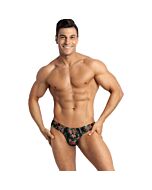 Anais Men Power Tanga M - Estampado de Rosas e Caveiras